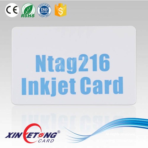 Tarjeta en blanco del NTAG216 RFID 13.56Mhz ISO 14443A