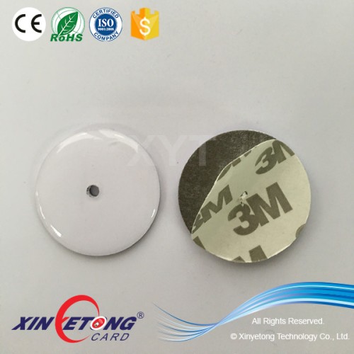 Dia25mm Waterproof Epoxy Ntag203 144byte Sticker with 3M adhesive