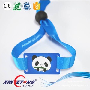 Ultralight EV1 Festival muestras Panda Logo tela pulsera RFID como boleto