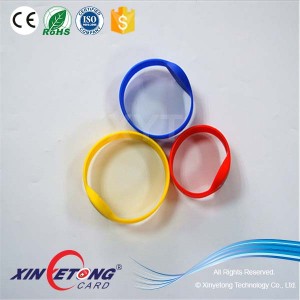 Multicolor Silicone Rubber Wristbands NFC Ultralight Wristbands
