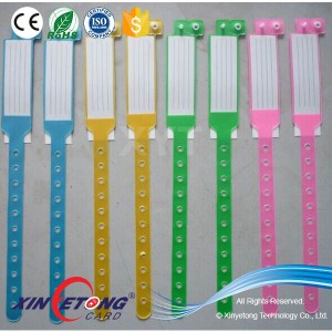 RFID 13.56Mhz Ultralight PVC Hospital NFC Disposable Wristband