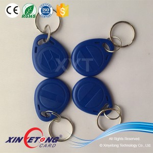 13.56MHz Ultralight Hotel Access KeyTags One Color Print KeyFobs