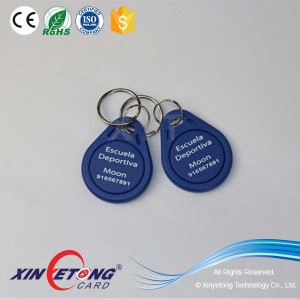 13.56Mhz 1kbyte Campus Card Keyfob Cutomized Logo