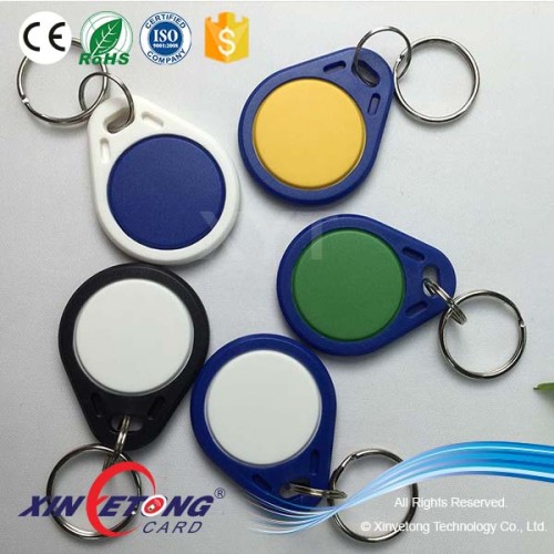 ISO14443A FM11RF08 Colorfull RFID Keyfobs