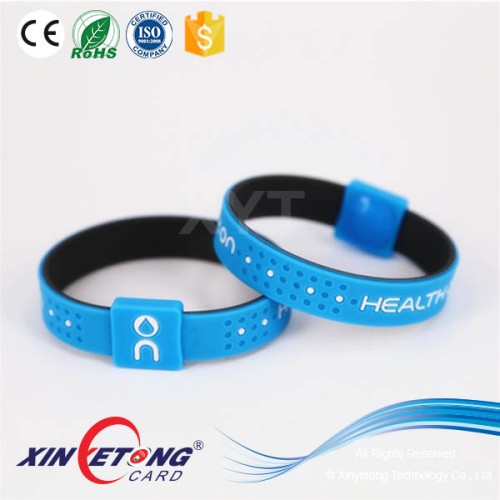 13.56Mhz Newest Model Silicone Wristband NFC NTAG213 Engraved Wristbands