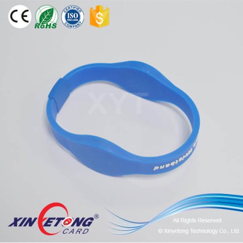 Dual 125khz 13.56Mhz Dual Frequency Silicone Wristband Best Price
