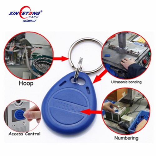 13.56 MHZ RFID IC Card Token Tags Keychain Keyfobs for Access Control Entrance Machine