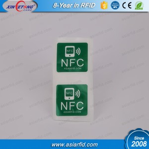 15X30mm NTAG213 NDEF para imprimir pegatinas NFC Tag