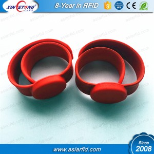 LF 125KHZ Slap RFID Silicone Wristband EM4200(225*30MM)