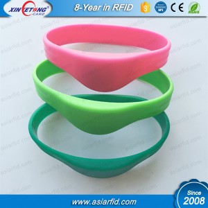 Ronda de HF RFID silicona pulsera clásico MF 1K S50